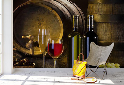 Fototapeta Červené a bílé víno 1249 